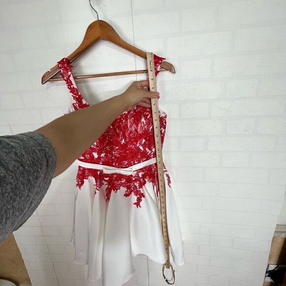 Alyce Paris Womens prom dress size 2 short Fit and Flare Mini Dress Red - Picture 7 of 16